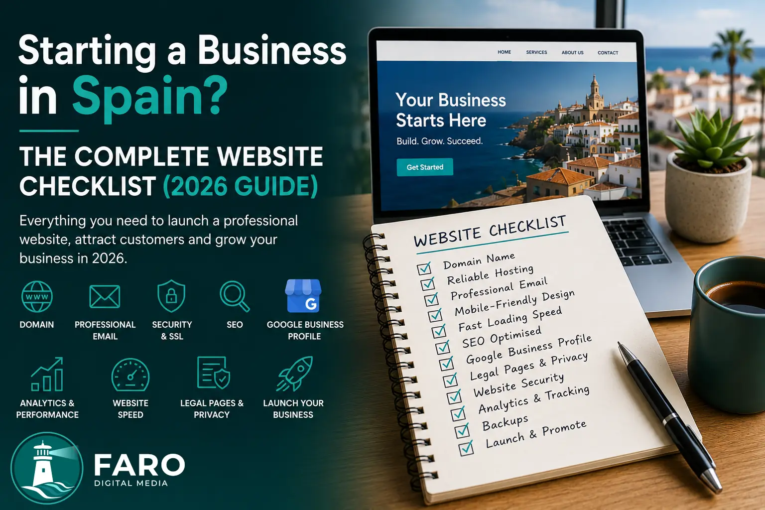 Starting a Business in Spain? The Complete Website Checklist (2026 Guide)