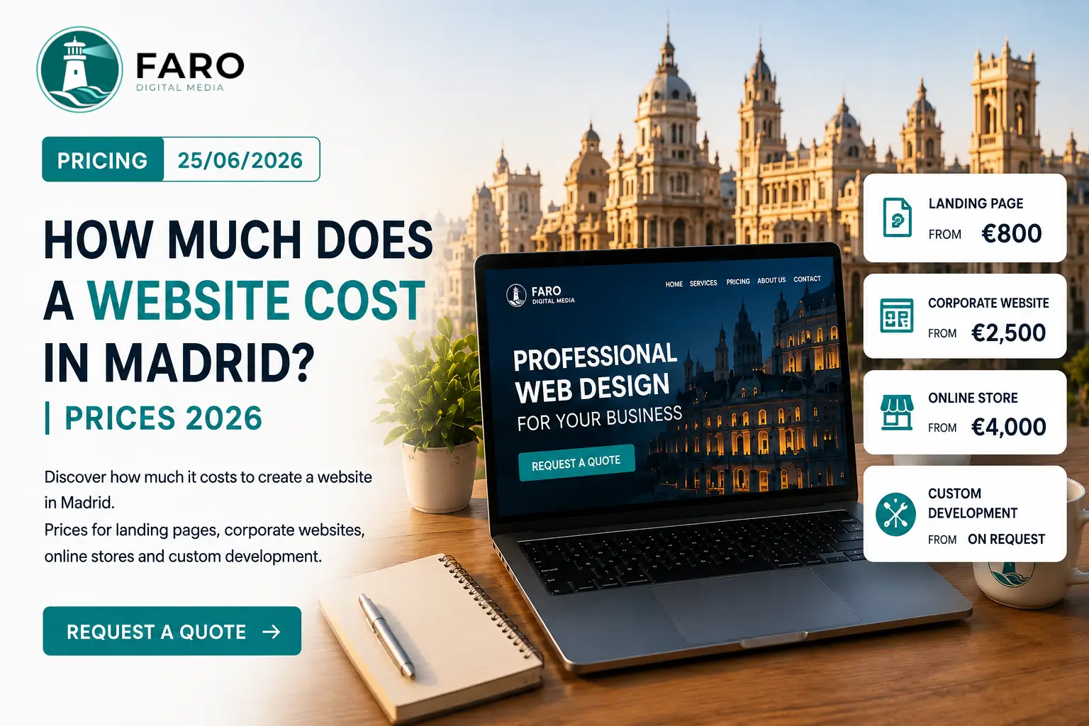 How Much Does a Website Cost in Madrid? | 2026 Pricing