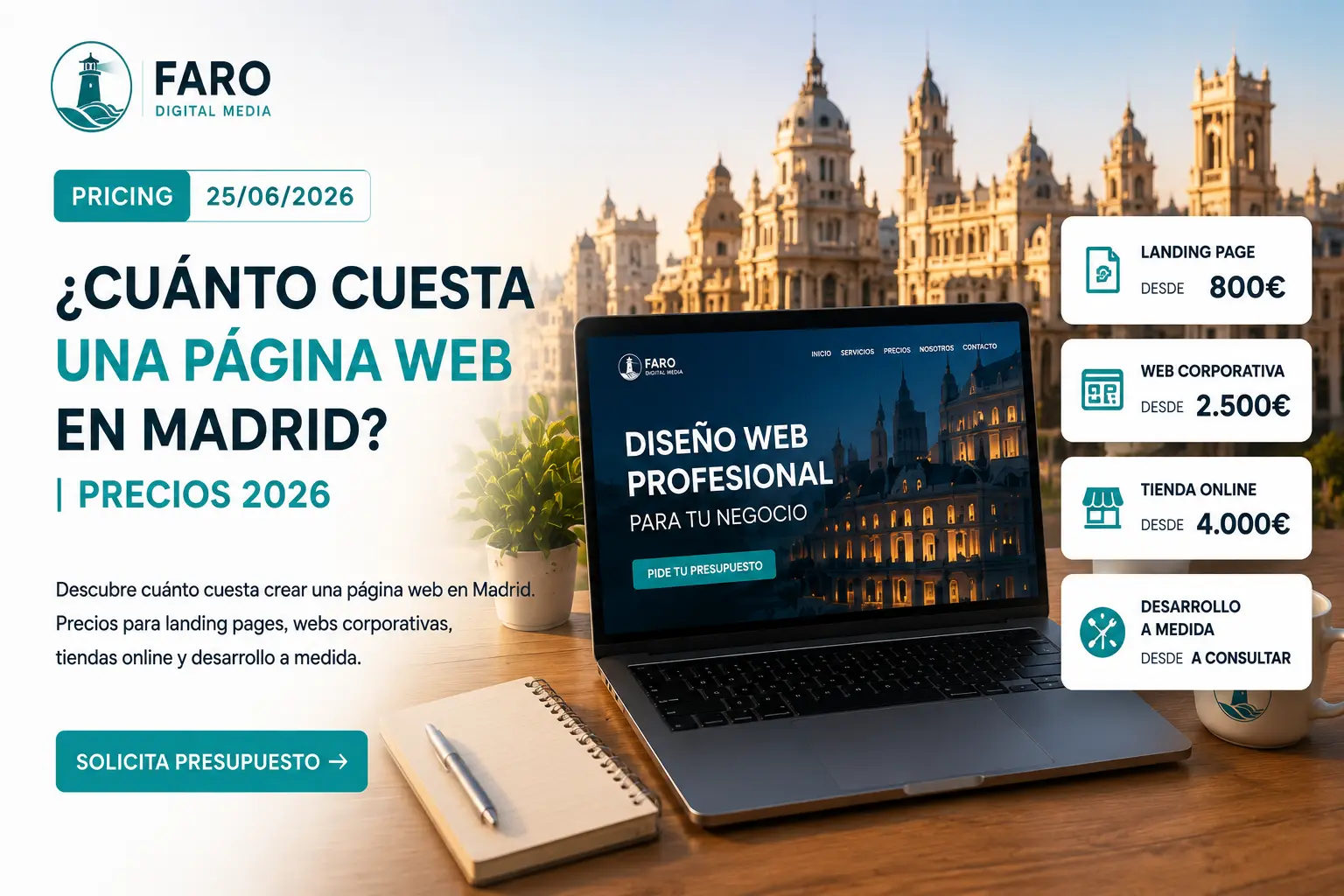 ¿Cuánto cuesta una página web en Madrid? | Precios 2026