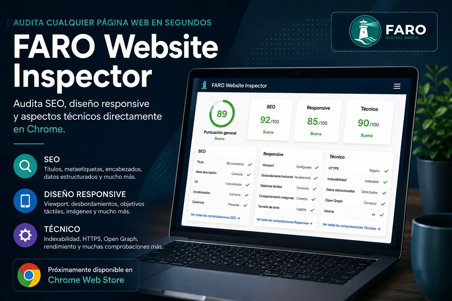 Cómo auditar una página web: presentamos FARO Website Inspector