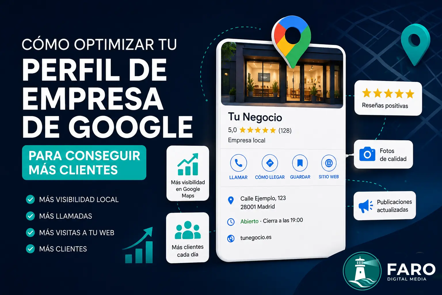 Cómo optimizar tu Perfil de Empresa de Google para conseguir más clientes