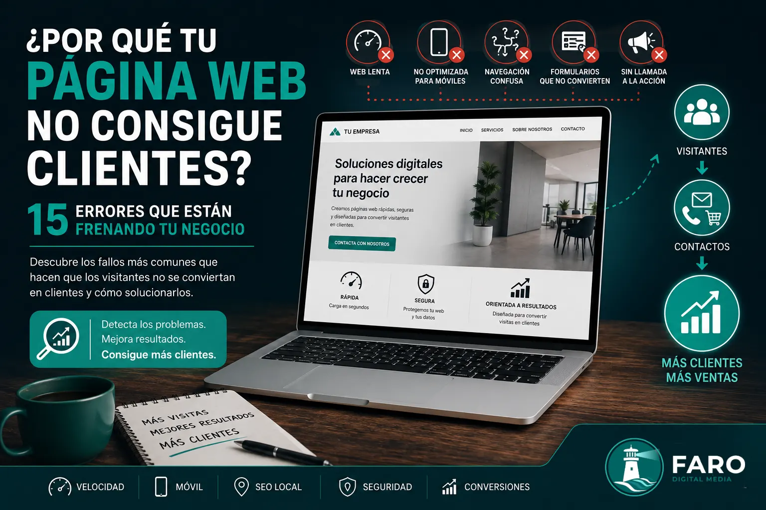 ¿Por qué tu página web no consigue clientes?